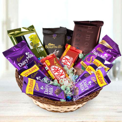 Sumptuous Assorted Chocolates Gift Basket