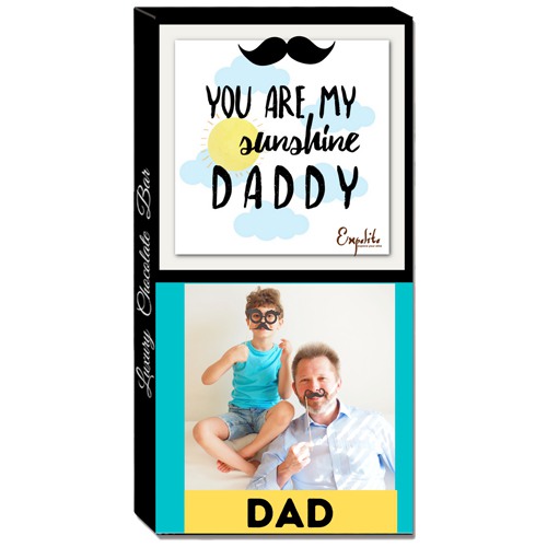 Special Fathers Day Theme Personalize Chocolate