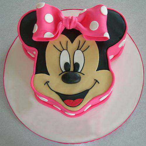 Satisfying Kids Special Minnie Mouse Shaped Cake