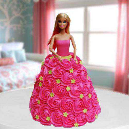 Irresistible Pink Barbie Cake for Birthday