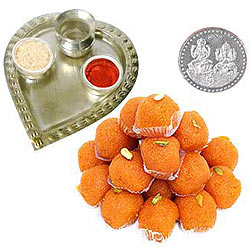 Free Coin with Aarti Thali N Haldirams Ladoo Combo