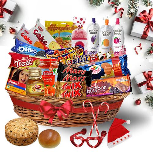 Trendy Christmas Treat Basket