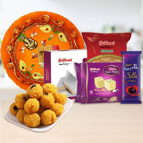 Haldriams Assortment Cadbury Chocolate n Pooja Thali