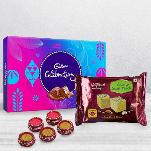 Joyful Diwali Sweet n Choco Combo with Matka Diya