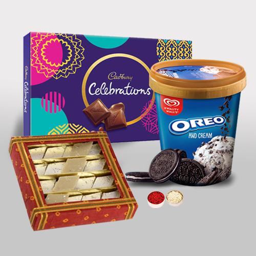 Tasty Kwality Walls Oreo Ice Cream with Sweets n Chocolates