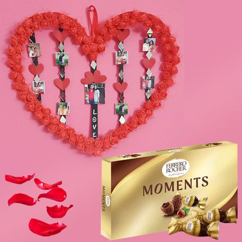 Brilliant Handmade Personalized Photo Love Frame with Ferrero Moments