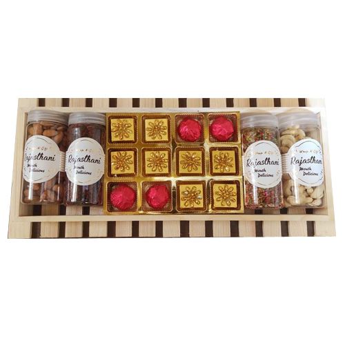 Luscious Chocolate N Dry Fruits Tray