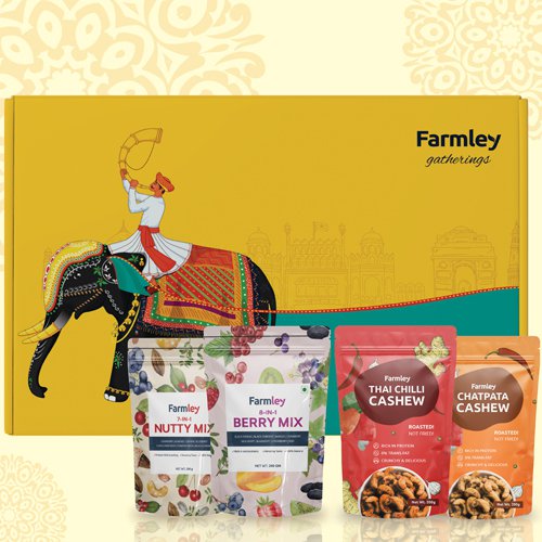 Delicious Farmley Treat with Flavored Cashews Gift Box