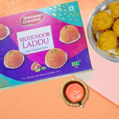 Sweet Traditions  Diya  N  Laddu