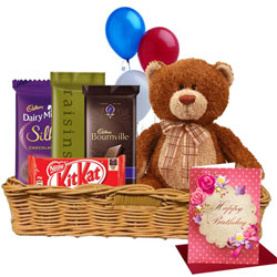 Wonderful Gift Hamper of Birthday Gifts N Chocolates