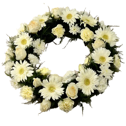 Sympathy N Strength Floral Wreath