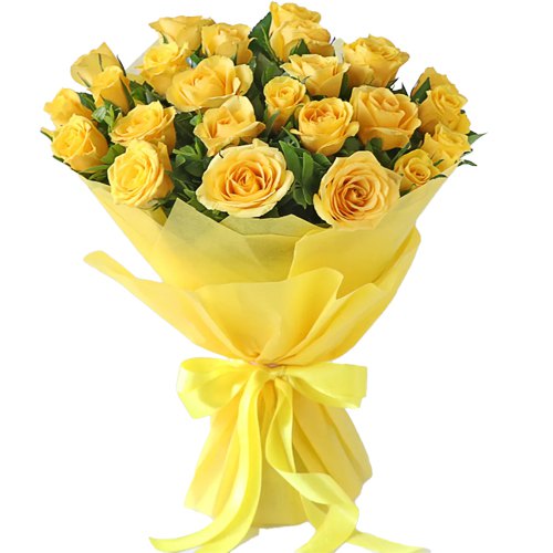 Charming Bunch of Yellow Roses