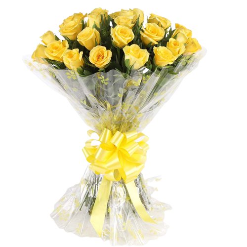 Fresh Yellow Roses Bunch