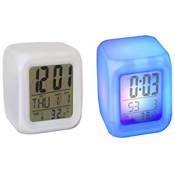 Superb Cube Shaped Colorful Alarm Clock