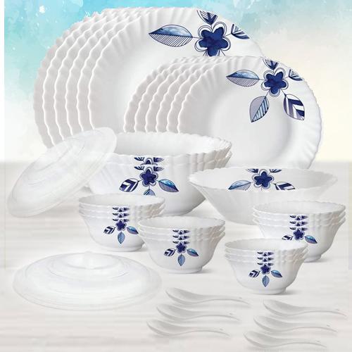 Amusing Larah by Borosil Morning Glory Silk Series Dinner Set