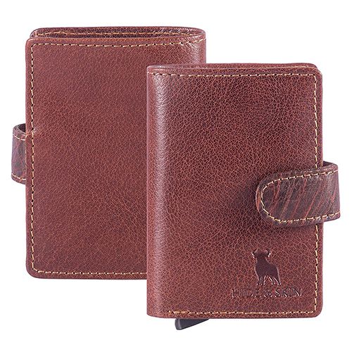 Amazing Hide N Skin Leather Card Holder N Earphone Organizer Set