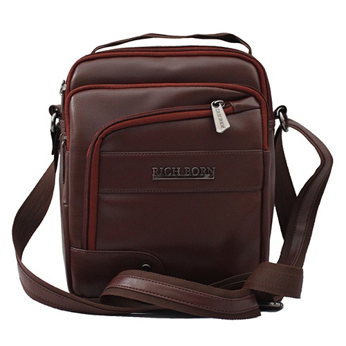 Crossbody Foam Sling for Gents in Dark Brown