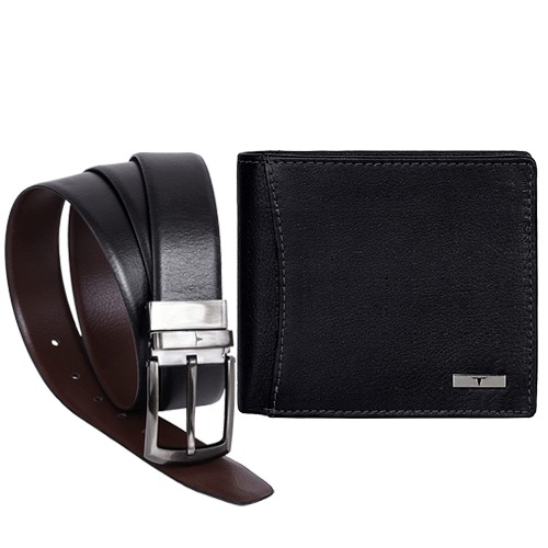 Remarkable Mens Leather Wallet N Belt Combo from Urban Forest