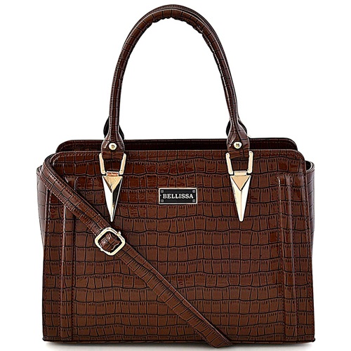 BELLISSA Croco Pattern Classy PU Leather Ladies Handbag