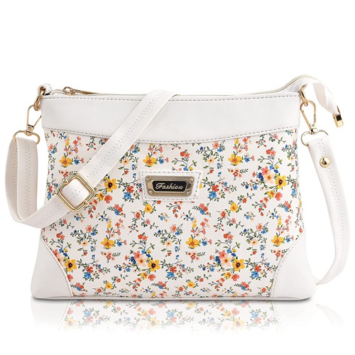 FIESTO FASHION Floral Printed PU Leather Ladies Handbag