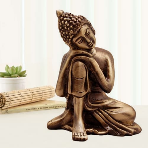Admirable Relaxing Buddha Metal Showpiece