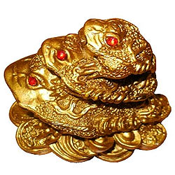 Amazing Feng Shui Triple Frog