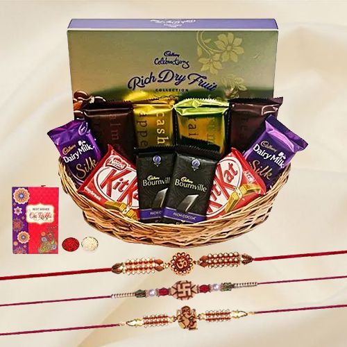 Auspicious Rakhi and Yummy Chocolates