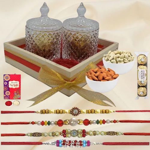 Designer Rakhi N Happiness of Dry Fruits