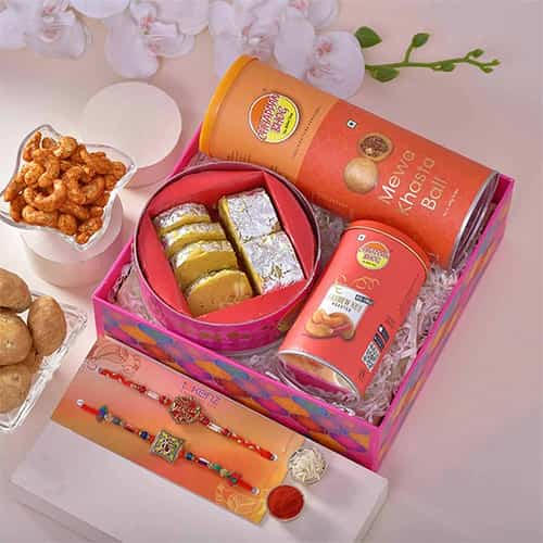 Treat to Remember Double Rakhi Hamper from Chappanbhog