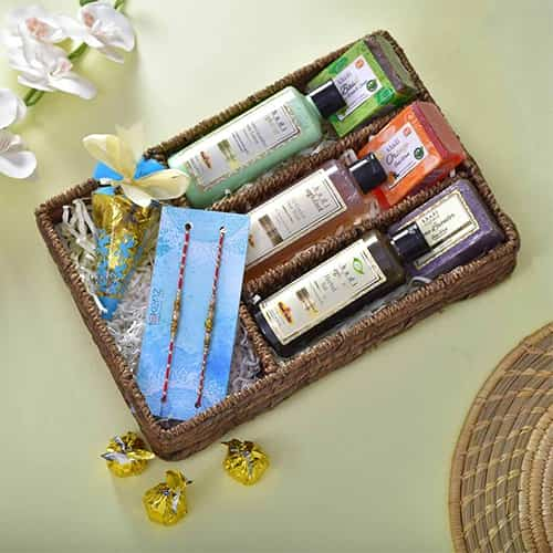 Glamorous Duo Rakhi Spa Hamper