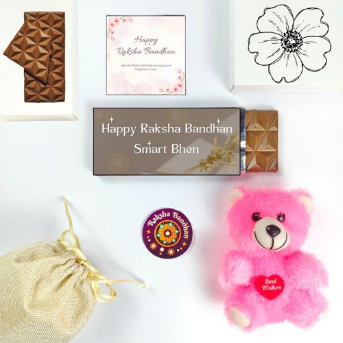 Thoughtful Rakhi Chocolate Gift for Sister
