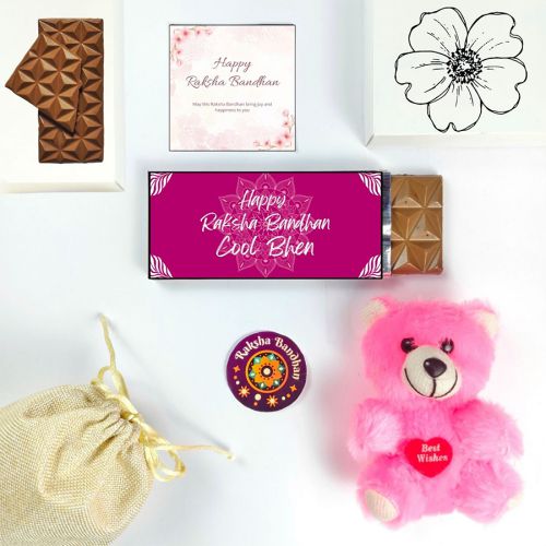 Lovely Cool Behen Chocolate  N  Teddy Gift