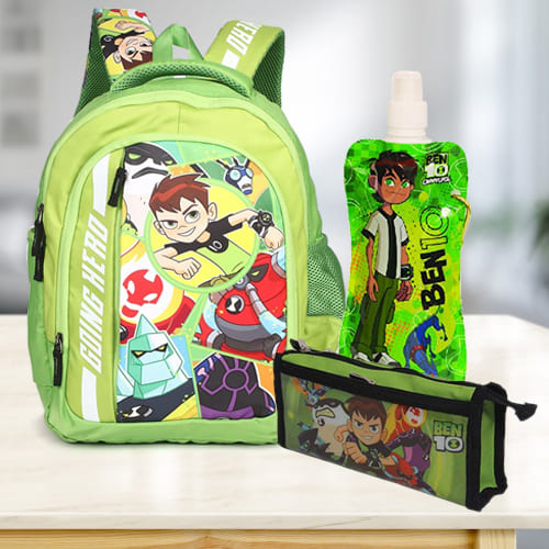 Wonderful Ben 10 School Utility Gift Hamper for Kids