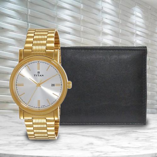 Exclusive Titan Watch with Richborn Wallet