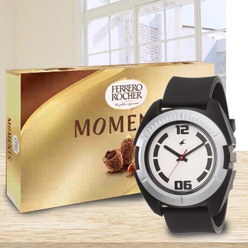 Marvelous Fastrack Watch with Ferrero Rocher