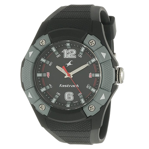 Attractive Fastrack Trendies Analog Black Dial Mens Watch