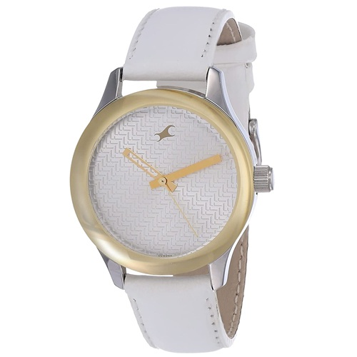 Fantastic Fastrack Monochrome Analog White Dial Womens Watch