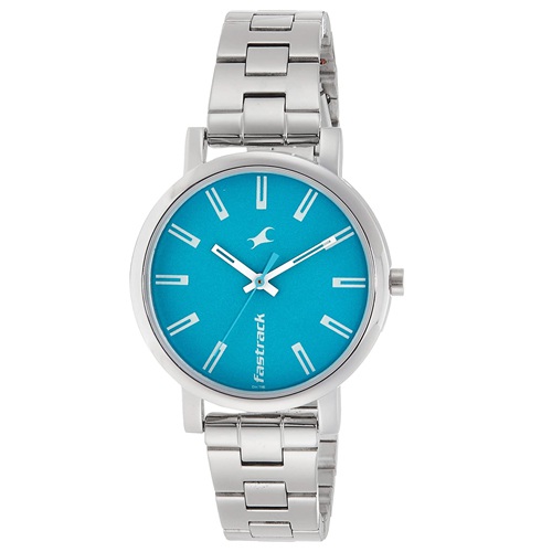 Arresting Fastrack Fundamentals Blue Dial Womens Analog Watch